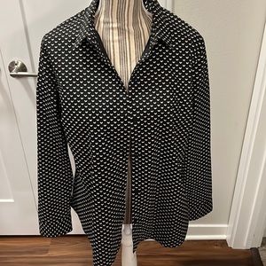 Black and White Women's Blouse